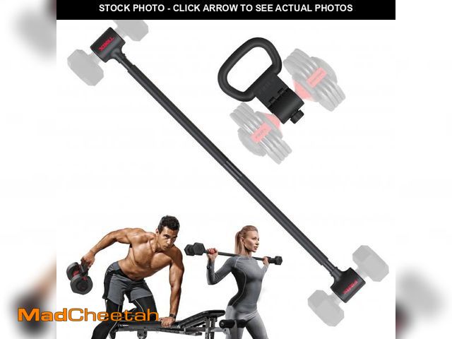 Lot 74-12422315 - FitRx X-Bell System Dumbbells to Barbell Converter, Dumbbell to Curl Bar, Macebell and Kettlebell Ha...