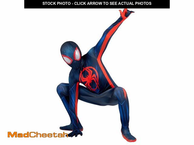 Lot 74-12843893 - (MISSING MASK) Marvel Miles Morales: Spider-Man Official Youth Deluxe Zentai Costume - Stretch Spand...