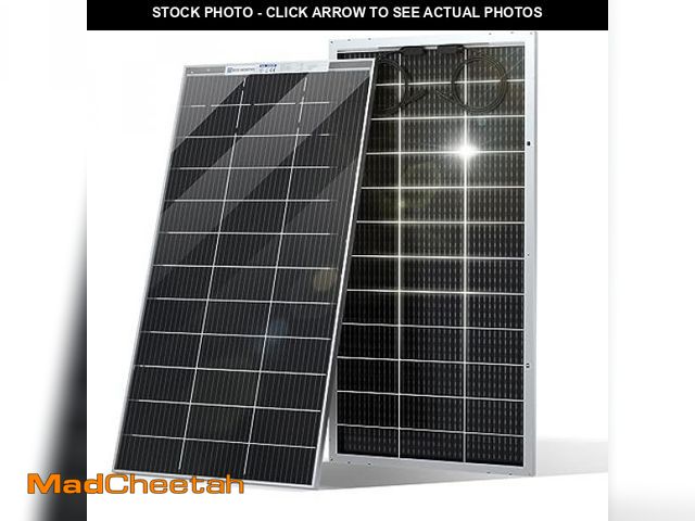 Lot 74-12398998 - ECO-WORTHY Bifacial 195 Watt 12 Volt 12BB Solar Panel Monocrystalline Double-Sided Power Generation ...