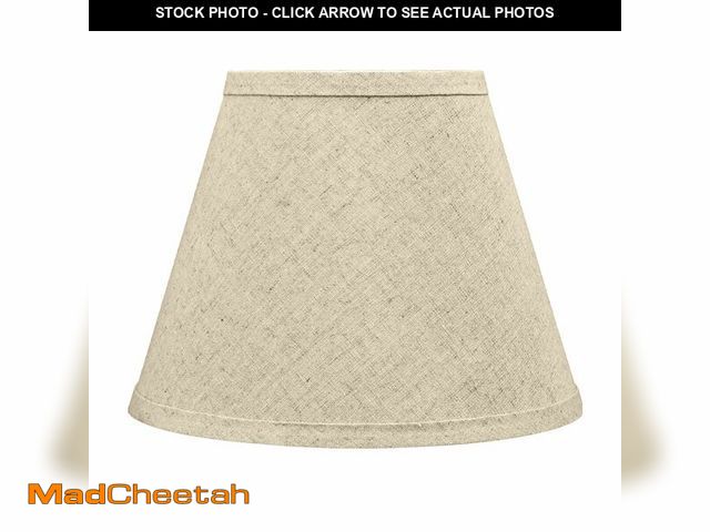 Lot 74-14144773 - Aspen Creative 58911, Empire Uno Lamp Shade in Wheat Flaxen, 5" Top x 9" Bottom x 7" Slant Height, S...