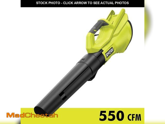 Lot 74-12794124 - RYOBI 40V 120 MPH 550 CFM Cordless Battery Leaf Blower (Tool Only) - USED