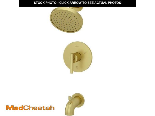 Lot 74-13771374 - Pfister Contempra 1-Handle 1-Spray Tub and Shower Faucet 1.75 GPM in Brushed Gold (Valve Not Include...