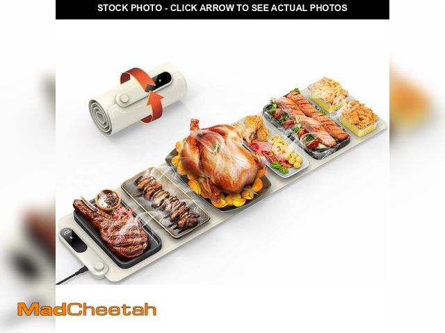 Lot 74-14267019 - FEPPO Warming Mat for Food, Extra-Long Size 42"x12", Fast Full-Surface Heating Food Warming Mat with...
