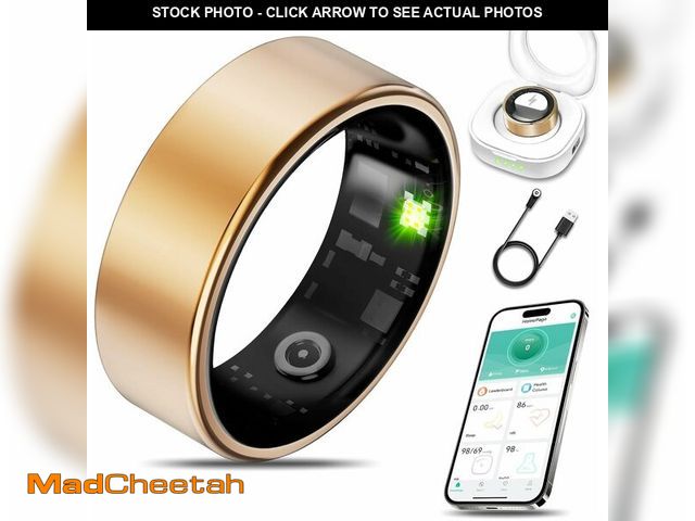 Lot 74-12703563 - Milavan Smart Health Ring for Women Men Fitness Tracker with Heart Rate, Blood Oxygen, Blood Pressur...