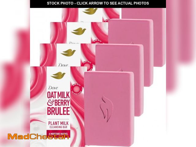 Lot 74-12325612 - Dove Plant Milk Cleansing Bar Soap Oat Milk &amp; Berry Brulee Moisture Marvel 4 Count for Moisturiz...