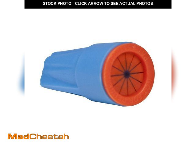 Lot 74-12854994 - DryConn Small Waterproof Wire Connectors, Aqua/Orange (100-Pack) - UNUSED