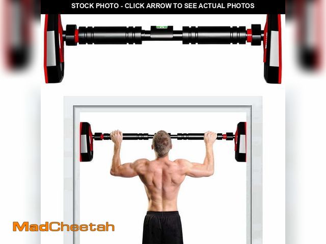 Lot 74-14587893 - stusgo Pull Up Bar for Doorway No Screws, Adjustable Chin Up Bar for Door Frame, Strength Training P...