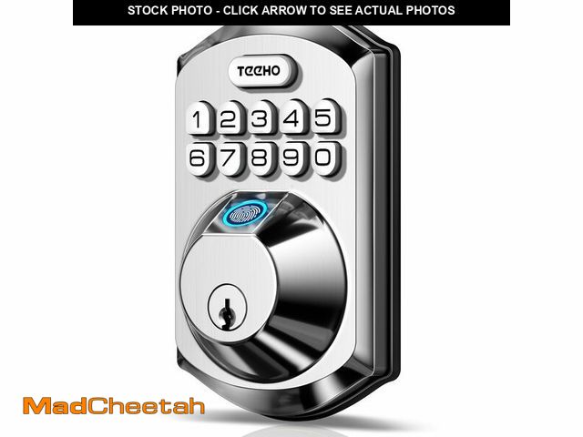 Lot 74-12459910 - TEEHO TE002 Fingerprint Door Lock - Keyless Entry Door Lock - Electronic Keypad Deadbolt - Smart Loc...