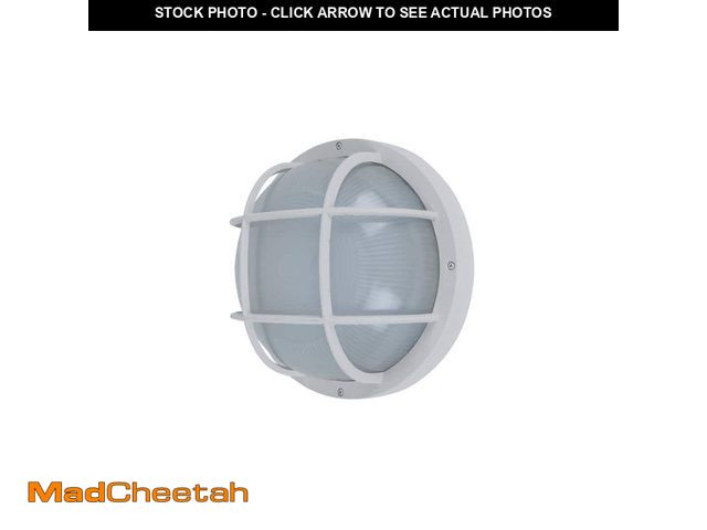 Lot 74-12609739 - LUTEC Coastal Jacksonville White Integrated LED Bulkhead Wall Lantern - UNUSED