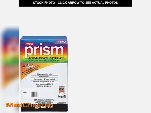 Lot 74-12675764 - Custom Building Products Prism #641 Cool White 17 lb. Ultimate Performance Grout - UNUSED