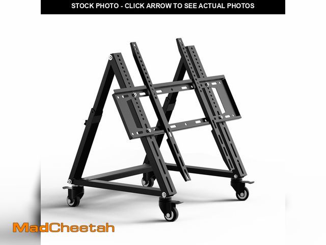 Lot 74-14588264 - (MISSING HARDWARE) Low Height Mobile TV Stand, Low TV Stand with Wheel for 26-65 inch TV, Hight Adju...