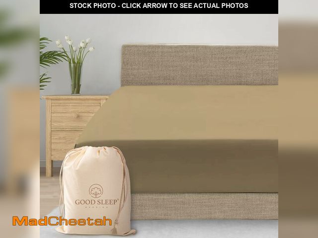 Lot 74-12712411 - Good Sleep Bedding Queen Size Egyptian Cotton Sheets - 1000 Thread Count, 16" Deep Pocket, Soft &amp...