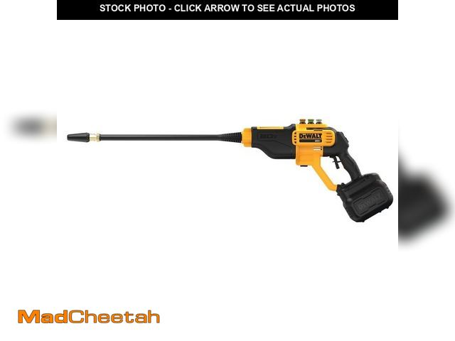 Lot 74-14389814 - DEWALT 20V MAX 550 PSI 1.0 GPM Cold Water Cordless Battery Power Cleaner with 4-Nozzles (Tool Only) ...