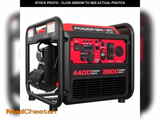 Lot 74-13700944 - PowerSmart 4400-Watt Powered for Outdoor and Home Use, EPA Compliant Gas Portable Inverter Generator...
