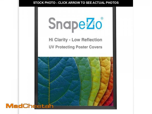 Lot 74-12391251 - SnapeZo Poster Frame 36x48, Black, 1.25 Inch Aluminum Profile, Front-Loading Snap Frame, Wall Mounti...