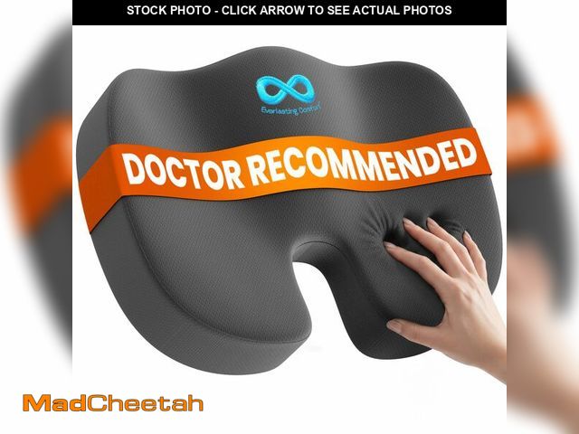Lot 74-14266855 - Everlasting Comfort Doctor Recommended Memory Foam Seat Cushion for Office Chairs &amp; Car - Ergono...