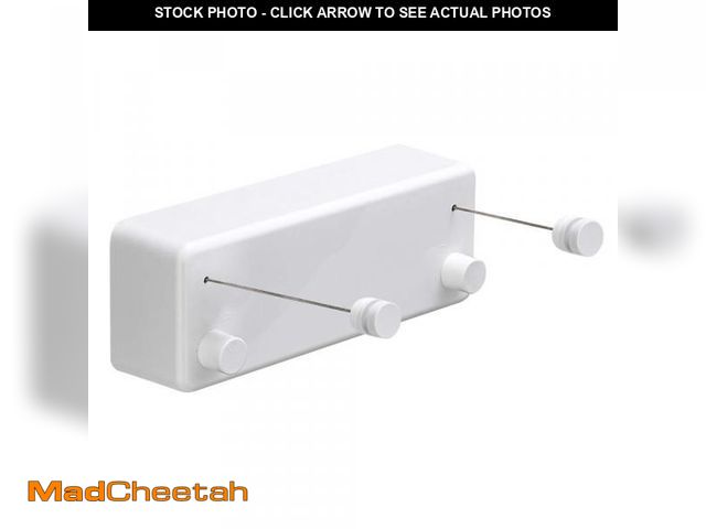 Lot 74-12304117 - BESy Retractable Clothesline ABS case+Aluminum Dryer with Adjustable Stainless Steel Double Rope Str...
