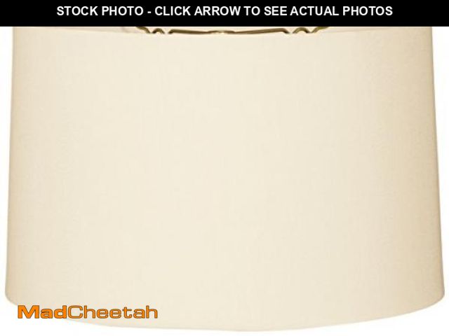 Lot 74-12400089 - Royal Designs, Inc. Shallow Drum Hardback Lamp Shade, HB-610-16EG, Eggshell, 15 x 16 x 10 - UNUSED