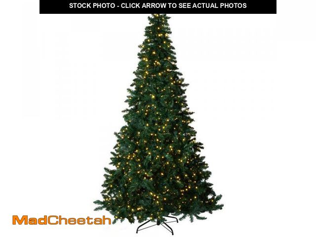 Lot 74-12369933 - 7.5 Ft. Pre-Lit LED Spruce Artificial Christmas Tree with 1200 Warm White Starry Twinkling Lights - ...