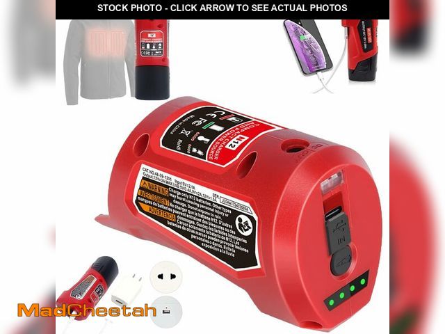 Lot 74-12894654 - (MISSING BATTERY) M-12 Battery Charger with Type-c Port &amp; DC 12V OutletÃ¯Â¼ÅPower Source Replac...