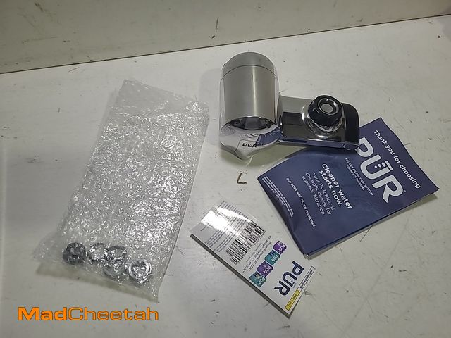 Lot 74-12788823 - PUR PLUS Faucet Mount Filtration System, Chrome - USED