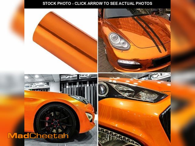 Lot 74-13070383 - ATMOMO Chrome Mirror Orange Car Vinyl Wrap High Gloss Self-Adhesive DIY Car Decals Film Sheet 59.84'...