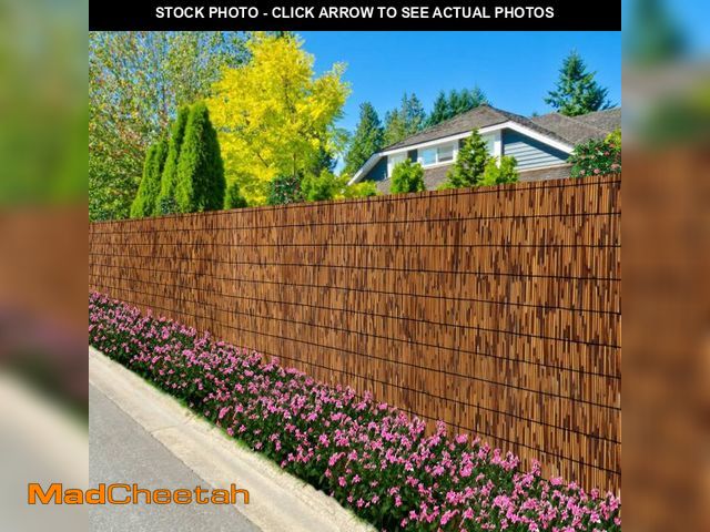 Lot 74-12153399 - FENRUNXU Natural Bamboo Reed Fence,6FT X 16.4FT Reed Fencing Bamboo Fencing 6FT High Outdoor Privacy...