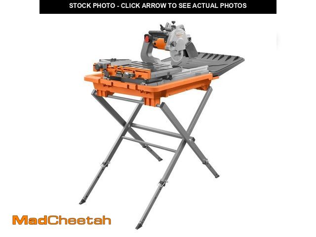 Lot 74-13678148 - RIDGID 12 Amp 8 in. Blade Corded Wet Tile Saw with Extended Rip - FOR PARTS/NOT WORKING