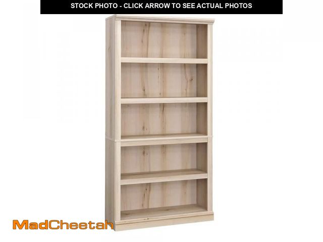 Lot 74-12430104 - 35.276 in. Wide Pacific Maple 5-Shelf Standard Bookcase - UNUSED