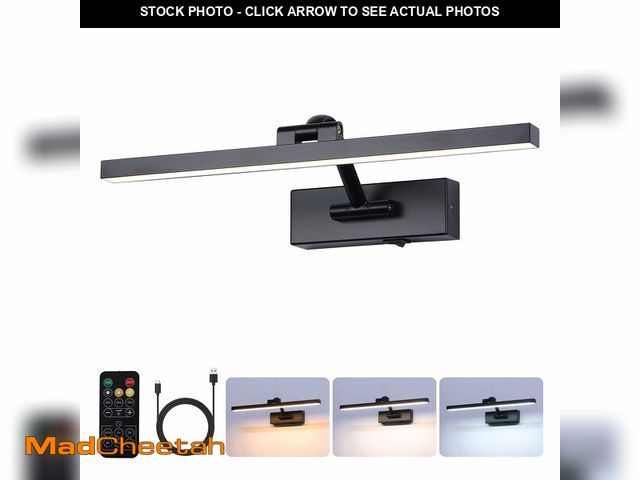 Lot 74-13541052 - BRIVOLART LED Wireless Picture Light with Remote Control,USB Rechargeable Battery Powered Art Lamps,...