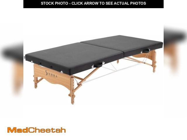 Lot 74-14203242 - Sierra Comfort Low-Level Portable Massage Table, SC-1004 (Black) - UNUSED