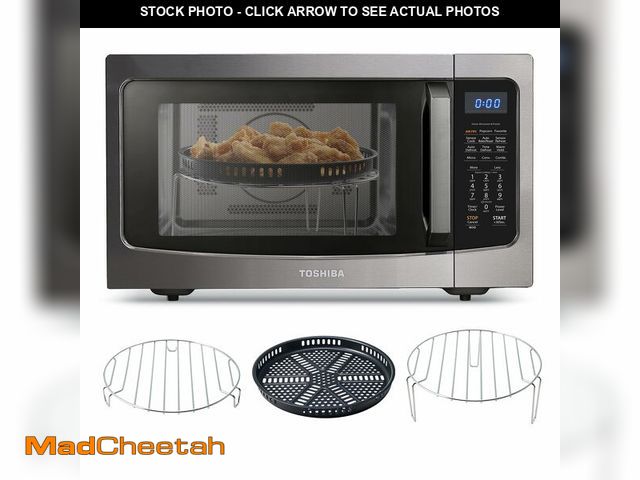 Lot 74-12822464 - Toshiba Air Fryer Combo 4-in-1 Countertop Microwave Oven, Smart Sensor, Convection, Mute Function, P...