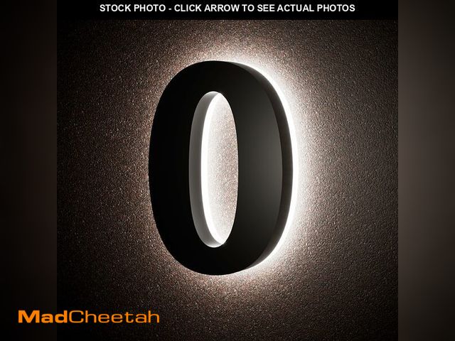 Lot 74-12714257 - LLtronation 5 Inch Backlit House Numbers for Outside, Stainless Steel, LED Illuminated Home Address ...