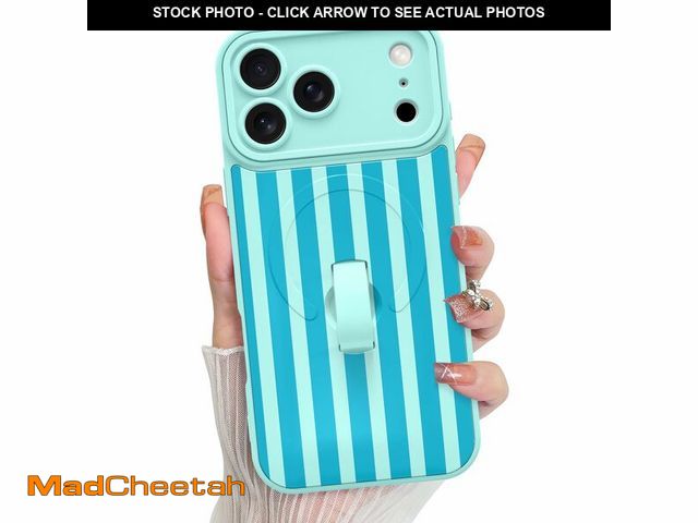 Lot 74-14268932 - KANGHAR Compatible with iPhone 17 Pro Max Case, Support for MagSafe, Silicone Stripes Cute Pattern, ...