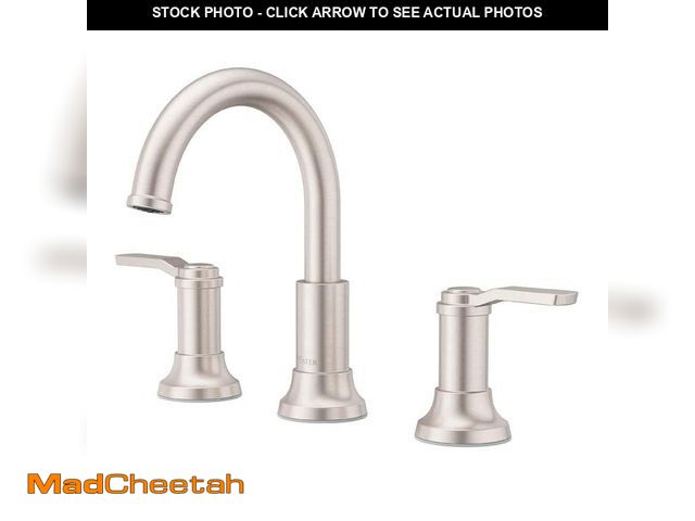 Lot 74-14320419 - Pfister Briscoe 8 in. Widespread Double Handle Bathroom Faucet in Spot Defense Brushed Nickel - UNUS...