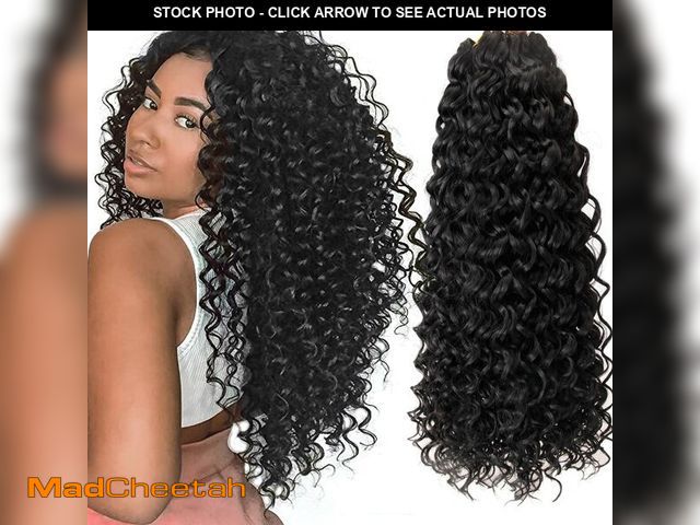 Lot 74-14205734 - 8 Packs Curly Crochet Hair GoGo Curl Crochet hair for Women Natural Black Deep Wave Braiding hair,Sy...