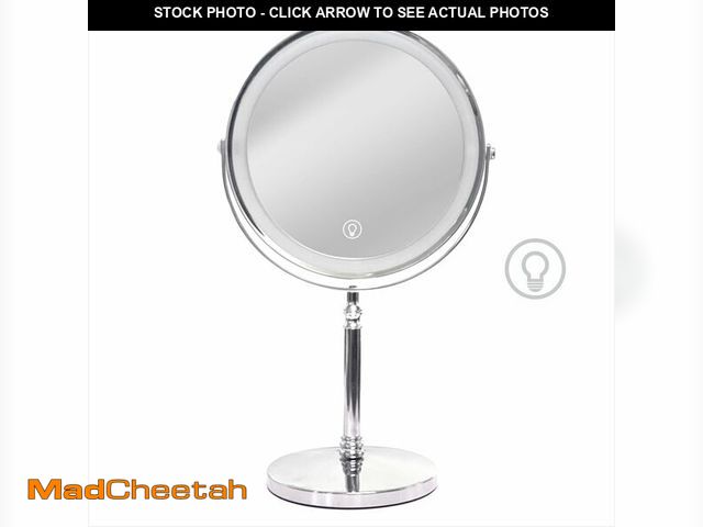 Lot 74-14150104 - Makeup Mirror with Lights Ã¯Â¼Å8 Inch 1X/10X Rechargeable Double Sided Magnifying, 360ÃÂ° Rotation...