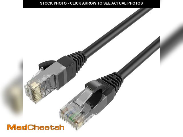 Lot 74-13821533 - QualGear 75 ft. CAT 6 High-Speed Ethernet Cable for Outdoors - Black - UNUSED