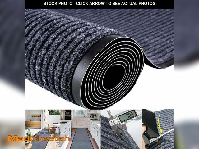 Lot 74-14324874 - WANLISELL Commercial Entrance Mat 3' x 16', Heavy Duty Brush Step Doormat, Non-Slip Indoor Outdoor H...