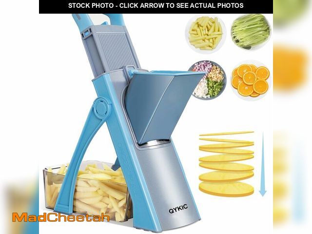 Lot 74-10826046 - Safe Mandoline Slicer for Kitchen, 5 in 1 Vegetable Chopper, Mandolin Potato Slicer with Thickness A...