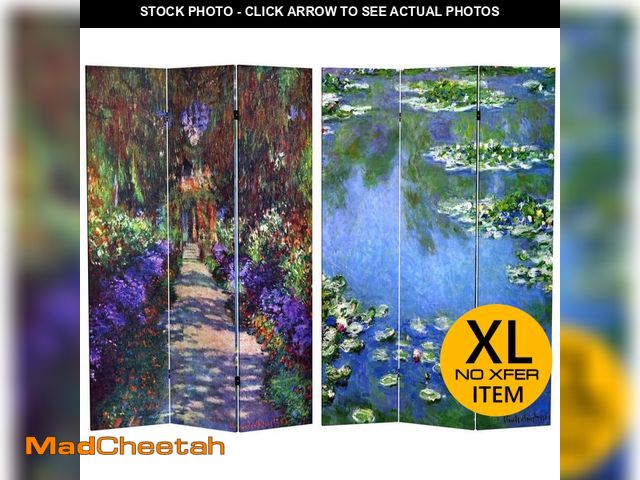 Lot 74-12659639 - RED LANTERN 6 ft. Printed 3-Panel Room Divider - UNUSED