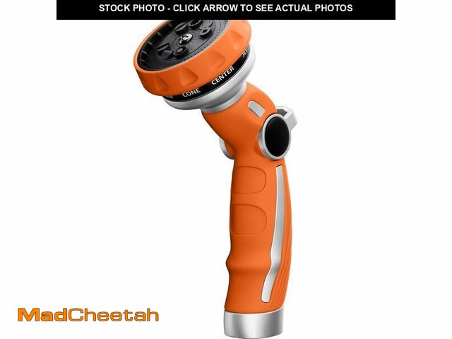 Lot 74-12977182 - RESTMO Hose Nozzle Heavy Duty, Metal Water Hose Sprayer for Garden, 9 Spray Patterns | High Pressure...