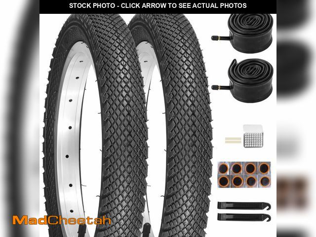 Lot 74-14066692 - yeesport 2 Pack 14 x 2.125 Bike Tire and Tube Set, 14 Inch Bicycle Tires for E-Bike, Diamond Tread R...