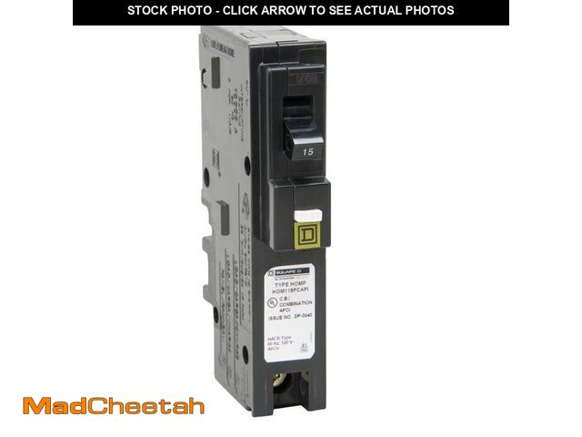 MadCheetah.com - Lot 74-13561169 - Square D Homeline 15 Amp Single-Pole ...