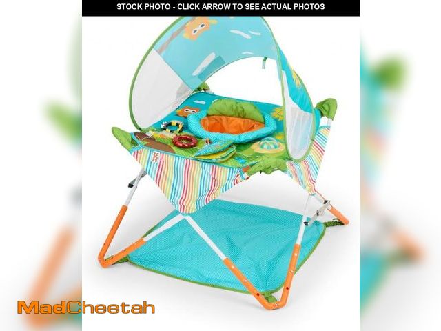 Lot 74-12095994 - Bright Starts Pop 'N Jump Portable Activity Jumper, Indoor/Outdoor Use, Owl Forest with 4 Sensory To...