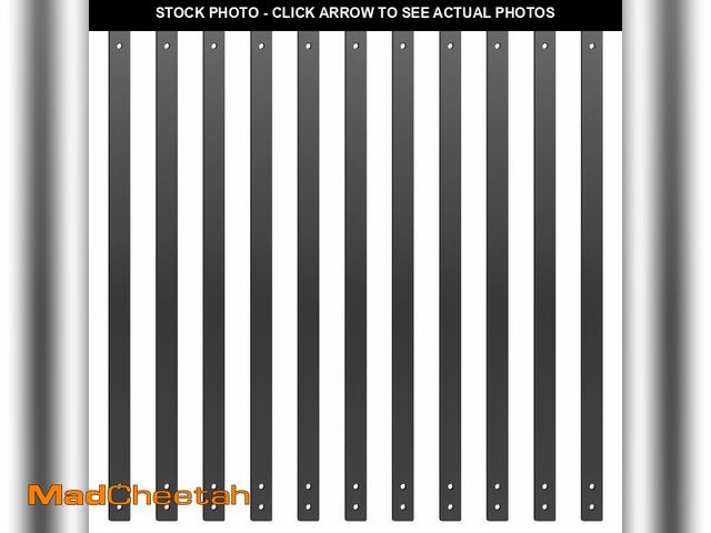 Lot 74-12572175 - Akenow 61 Pack Heavy Duty Deck Baluster with Screws, 32.25"x1"Black Metal Deck Balusters, Flat Strai...