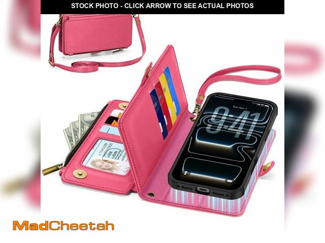 Lot 74-14214539 - TUCCH Detachable Crossbody Case Wallet for iPhone 17 Pro Max 6.9", Wireless Charging | RFID Blocking...
