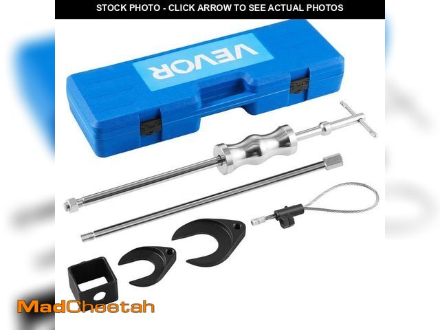 Lot 74-14313074 - VEVOR Inner CV Axle Puller Set with 5/8 in. 18-Slide Hammer and 2 in. - 2.5 in. CV Joint Fork Adapte...