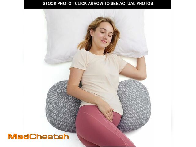 Lot 74-14270214 - Momcozy Portable Pregnancy Pillow Ã¢â¬â W Shaped Maternity Support for Side Sleepers, Adjustable ...