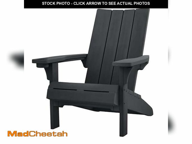 Lot 74-13781113 - Keter Modern Adirondack Chair - Graphite - UNUSED
